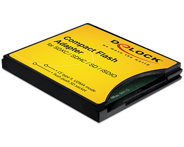 CF type II adapter -> SD/SDHC/SDXC cards DeLock