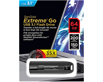 64 GB USB 3.1 Extreme GO flash drive SanDisk