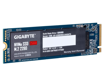 256 GB M.2 PCIe Gen3 x4 NVMe 1.3 GSM2NE3 SSD Gigabyte