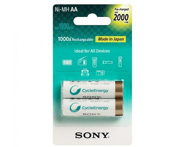 Ni-MH Rechargeable battery K-series 2x2000 mAh AA Sony