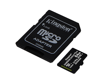 64 GB microSDXC UHS-I U1 А1 Canvas Select Plus card Kingston