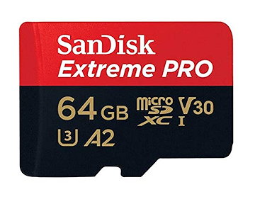64 GB microSDXC UHS-I U3 V30 A2 card Extreme Pro SanDisk