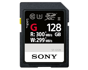 128 GB SDXC UHS-II class 3(U3) G card (R300W299) Sony