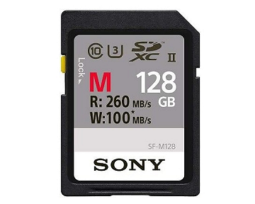 128 GB SDXC UHS-II class 3(U3) M card (R260W100) Sony