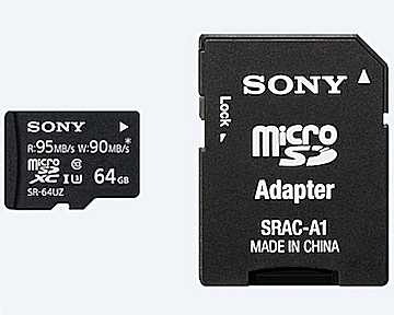64 GB microSDXC UHS-I class U3 card SR-UZA Sony