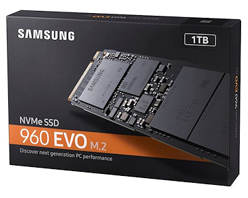1 TB M.2 PCIe Gen3 x4 NVMe 1.2 960 EVO SSD Samsung