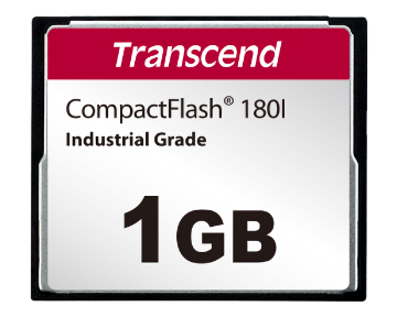 1 GB Industrial Grade Compact Flash card 180I Transcend