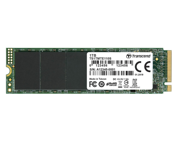 1 TB M.2 PCIe Gen3 x4 NVMe 1.3 MTE110S SSD Transcend