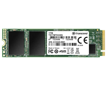 1 TB M.2 PCIe Gen3 x4 NVMe 1.3 MTE220S SSD Transcend