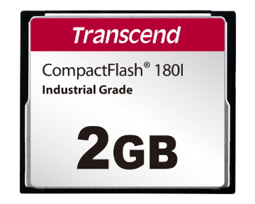 2 GB Industrial Grade Compact Flash card 180I Transcend