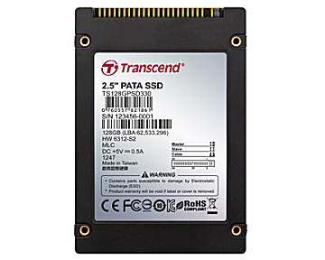 128 GB 2.5" PATA(IDE) SSD PSD330 MLC Transcend