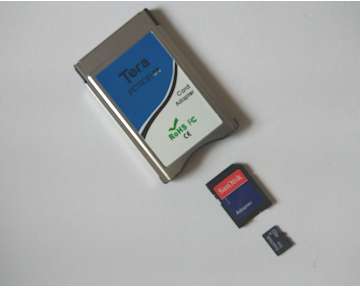 SD card to PCMCIA Media Card Adapter Tera
